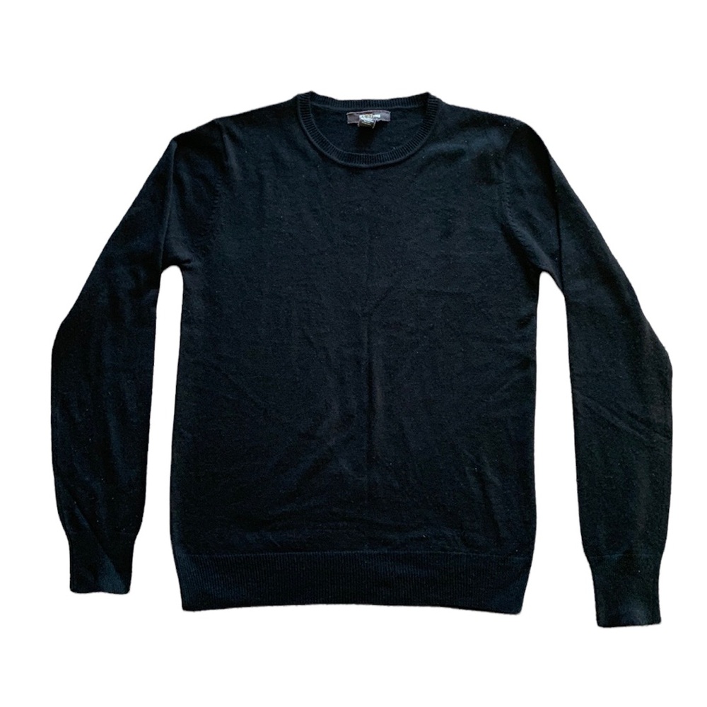 HERITAGE 81 Black Crewneck Sweater, size M